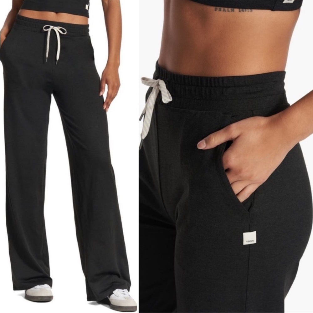 Vuori pant sweatpants Halo Wide Leg Athleisure Activewear Lounge Casual black